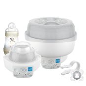 (R8A) 3x Items. 2x MAM Electric Steriliser And Express Bottle Warmer. 1x Tommee Tippee Advanced Napp