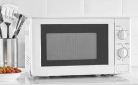 (R8B) 3 Items. 1x GH 700W Microwave White. 1x GH 4 Slice White And Wood Effect Toaster. 1x Toshiba