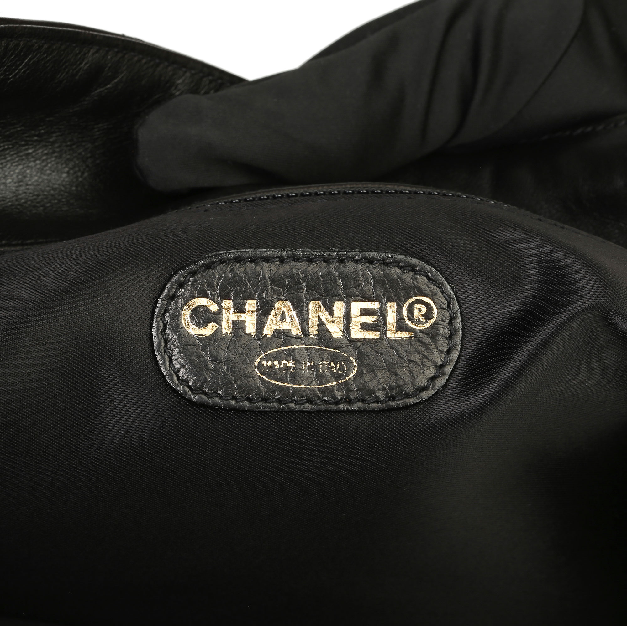 Chanel Black Quilted Lambskin Vintage Classic Shoulder Tote - Image 6 of 13