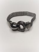 Vintage Guang Tong Black Mesh Bracelet