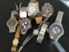 Collection Of 11 Ladies & Gents Wristwatches - Adidas, Sekonda, Dkny Constant Etc (Gs10)