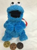 Vintage Sesame Street Cookie Monster Plush Talking Toy