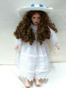 Limited Edition Palmary Three Heart Collection Porcelain Doll
