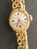 Gold Plated Ladies Avia Cocktail Watch (Gs12)