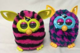 A Pair Of Furby Boom Crystal Interactive Toys 2012