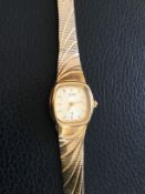 Gold Plated Ladies Citizen Quartz Wristwatch (Gs11)