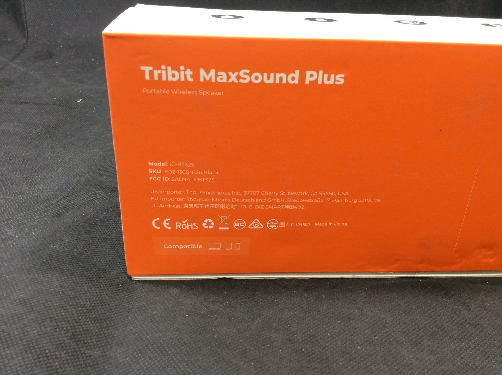 Tribit MaxSound Plus Portable Wireless Speaker IC-BTS25 - Image 3 of 3