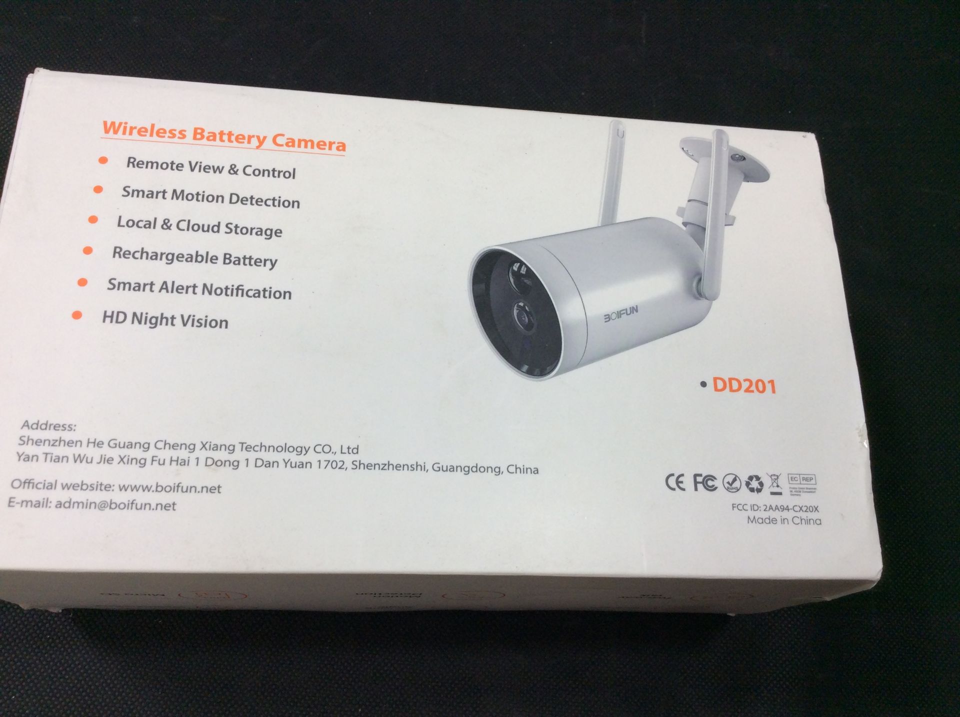 Boifun wireless security camera DD201 - Image 3 of 4