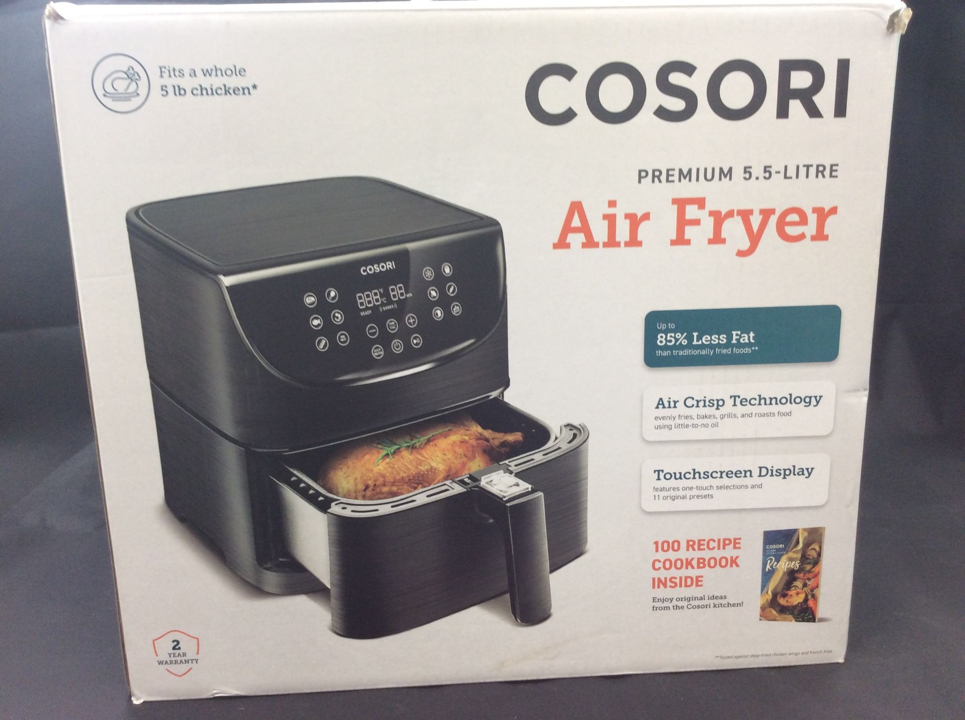 Cosori premium 5.5l air fryer - Image 2 of 2