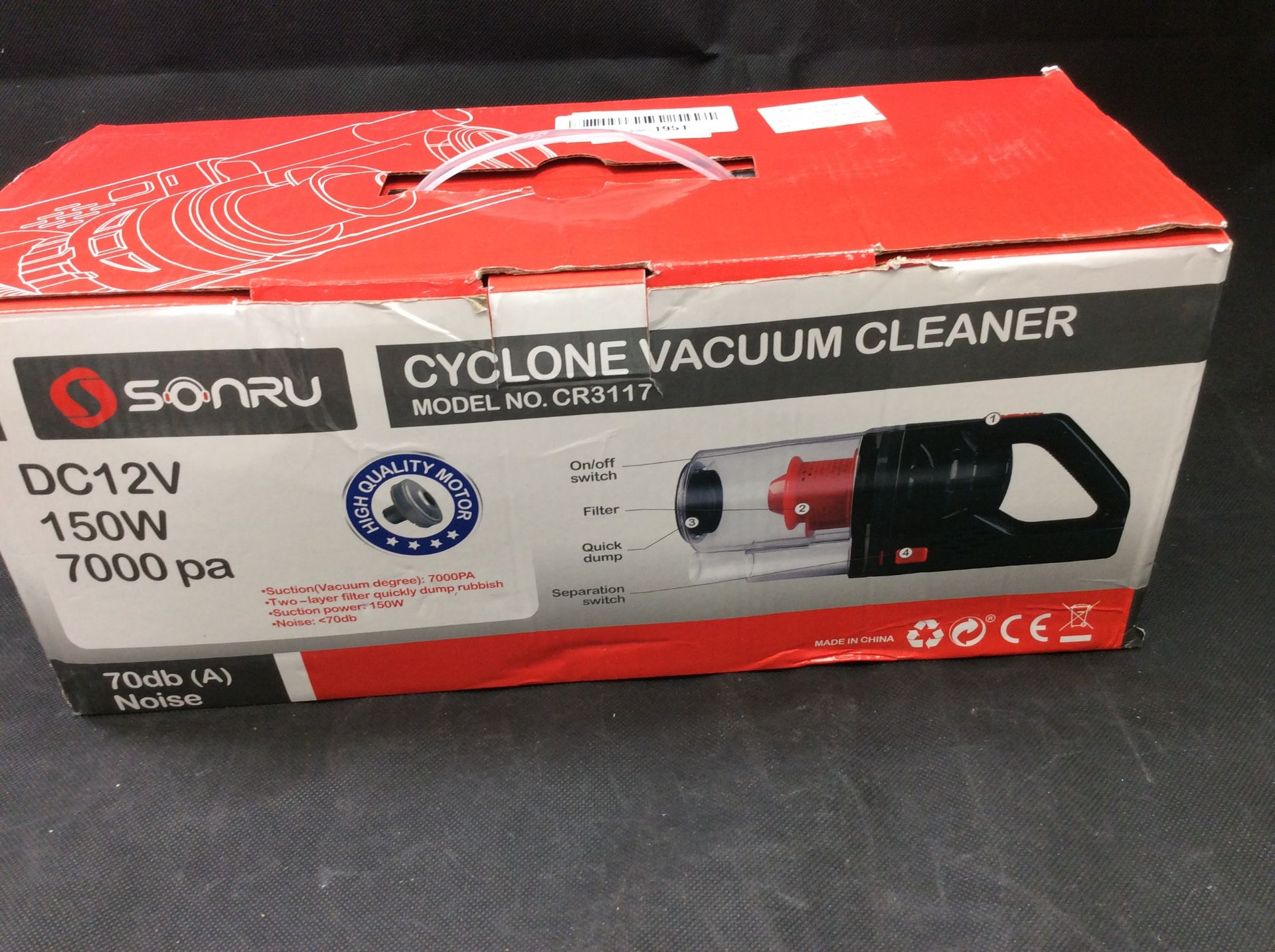 Sonru cyclone vacuum cleaner CR3117 - Image 3 of 3