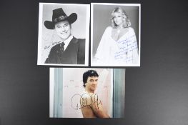 LARRY HAGMAN, LINDA EVANS & PATRICK DUFFY Original signatures