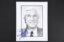 LESLIE NIELSEN Original signature