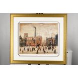 Limited Edition by L.S. Lowry 'Coming Home from the Mill'