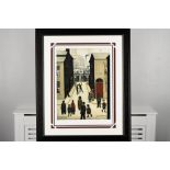 L.S. Lowry Limited Edition titled "The Steps, Irk Place, 1928"