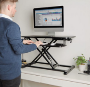Gas Assisted Sit Stand Rising Workstation