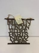 Box of 24 Brand New Die Cut Cities Plaques