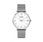 Brand New Luke Henry Broadway 32MM Silver Mesh Watch RRP 119.00