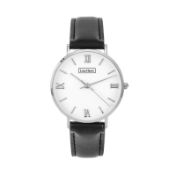 Brand New Luke Henry Broadway Black Leather Watch RRP 79.95