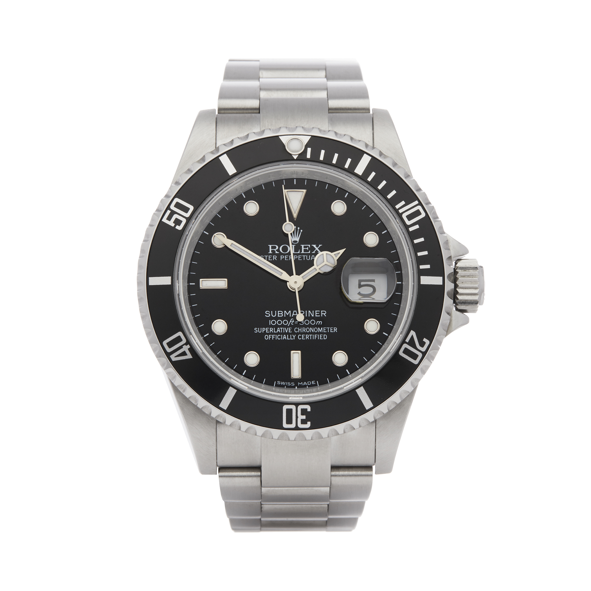 Rolex Submariner Date 16610 Men Stainless Steel Watch - Image 8 of 8