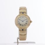 Cartier Vendome 878999 Ladies Yellow Gold Paris Mecanique Diamond Watch