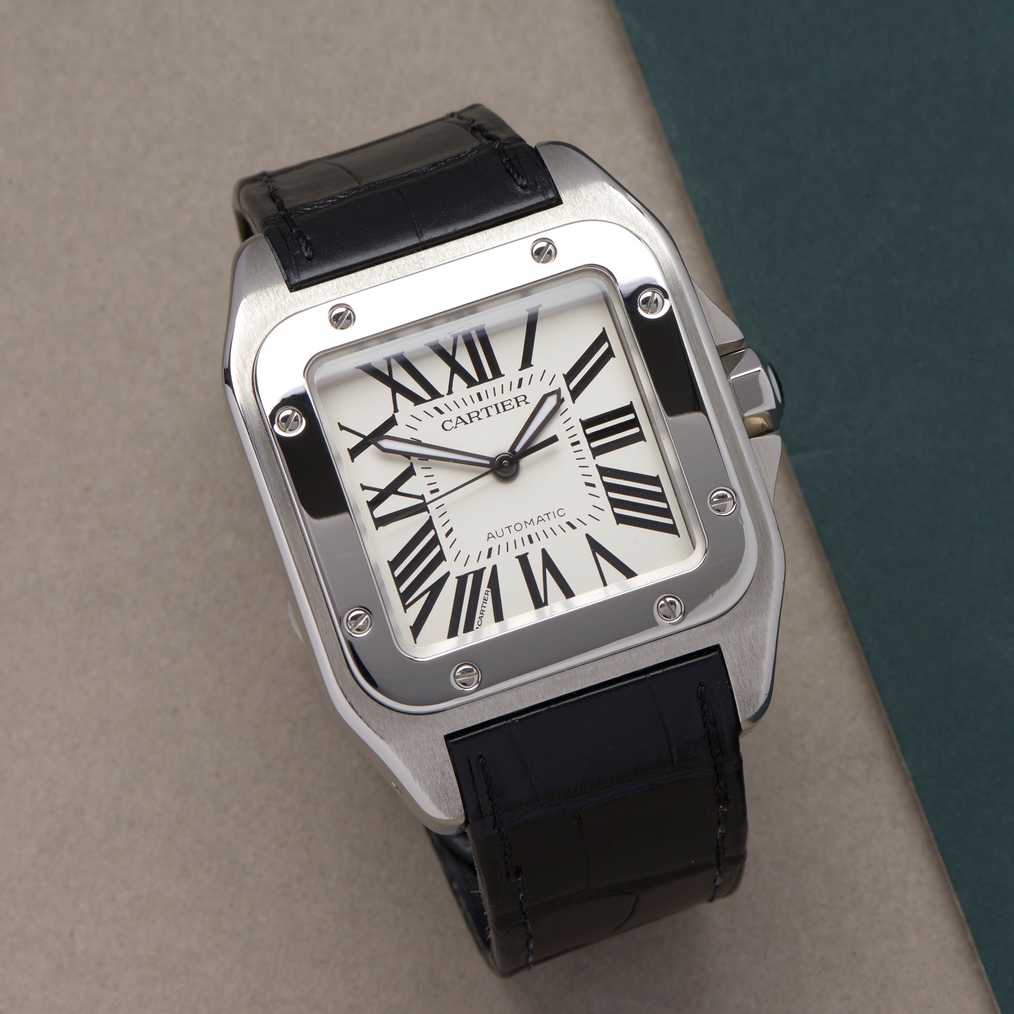 Cartier Santos 100 2656 or W20073X8 Men Stainless Steel Watch - Image 10 of 10