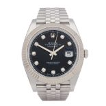 Rolex Datejust 41 126334 Men Stainless Steel Diamond Watch