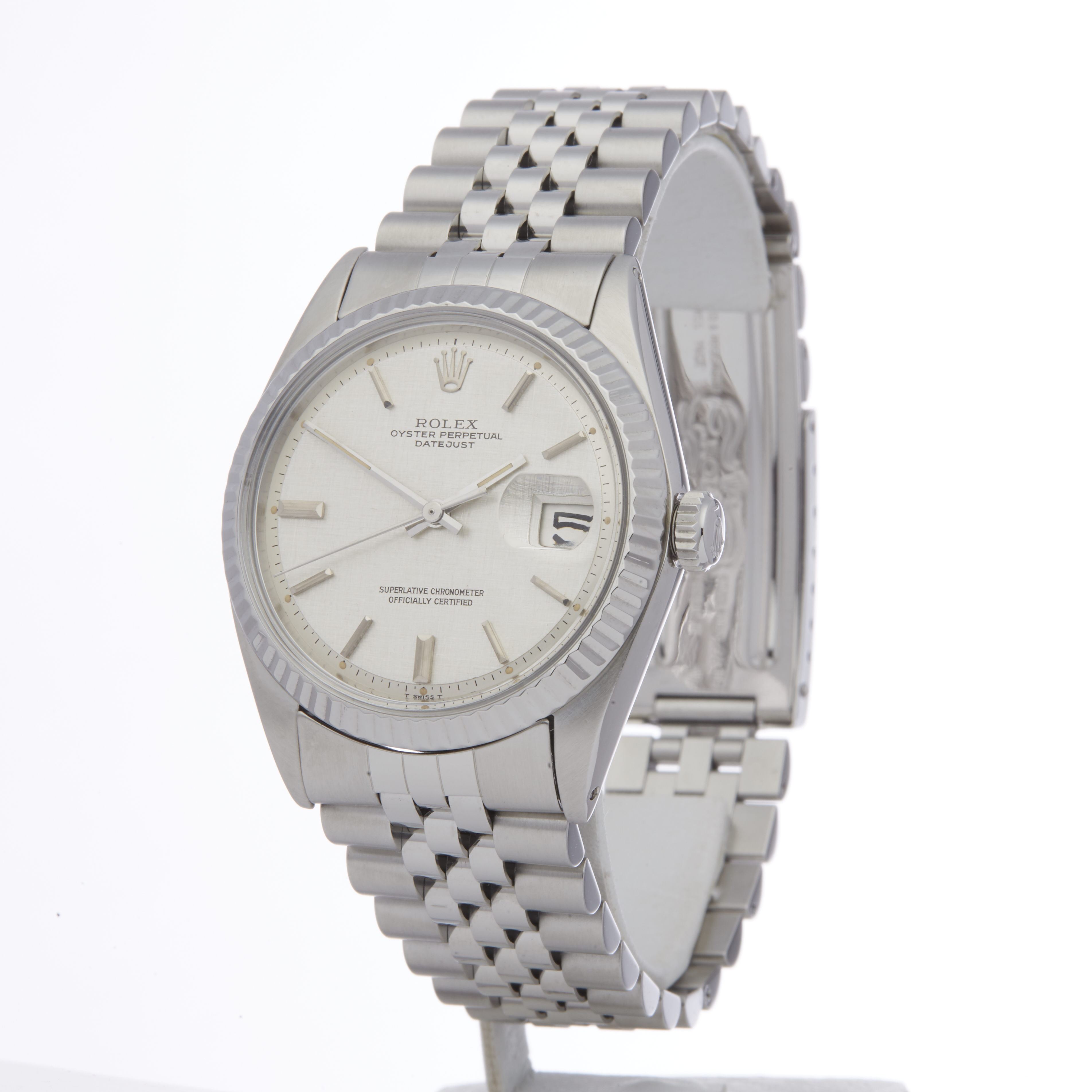 Rolex Datejust 36 1601 Men Stainless Steel Linen Dial Watch - Image 6 of 6