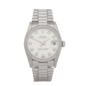 Rolex Datejust 31 68279 Ladies White Gold Diamond Watch