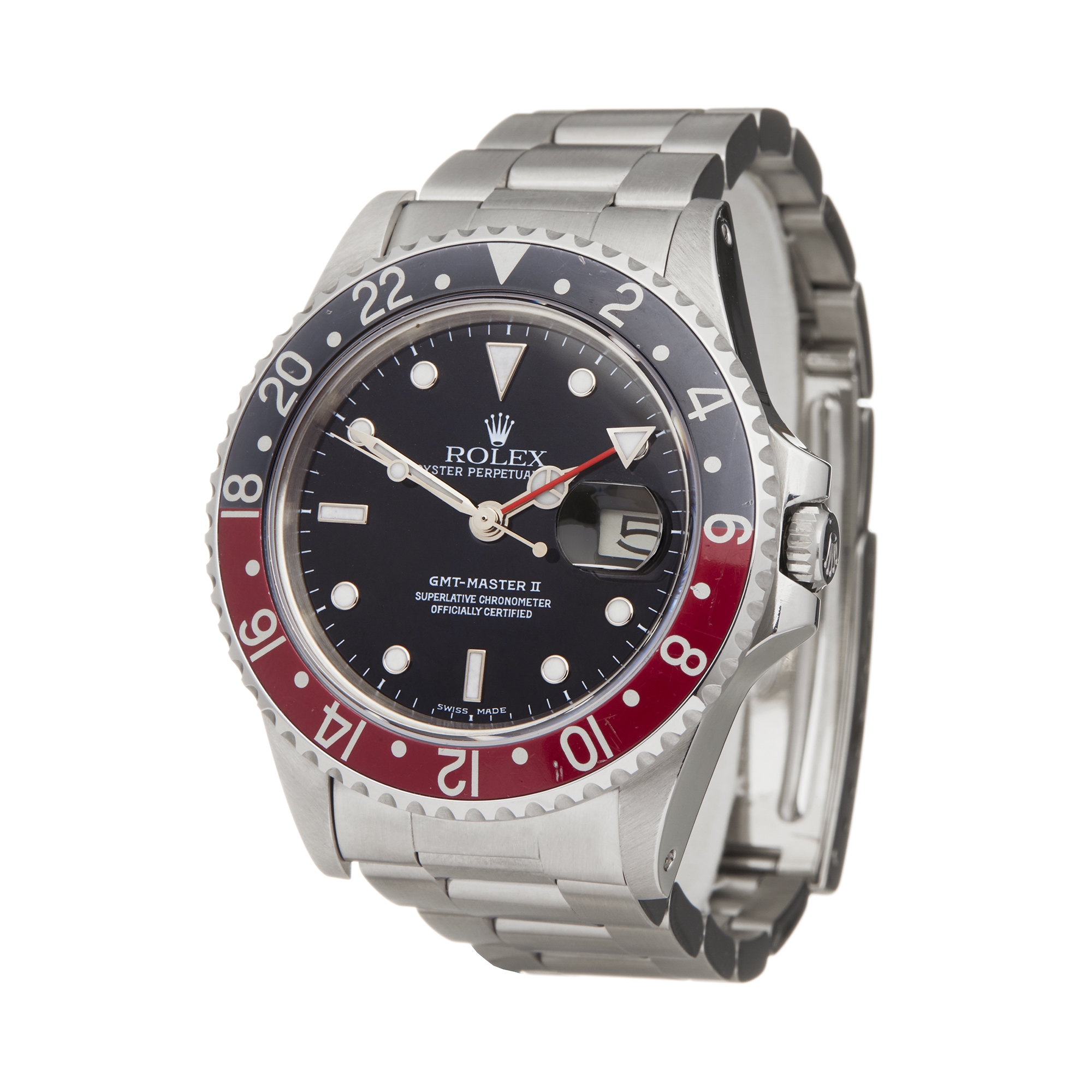 Rolex GMT-Master II 16760 Men Stainless Steel Fat Lady Coke Watch - Image 12 of 12