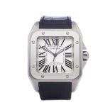 Cartier Santos 100 2656 or W20073X8 Men Stainless Steel Watch