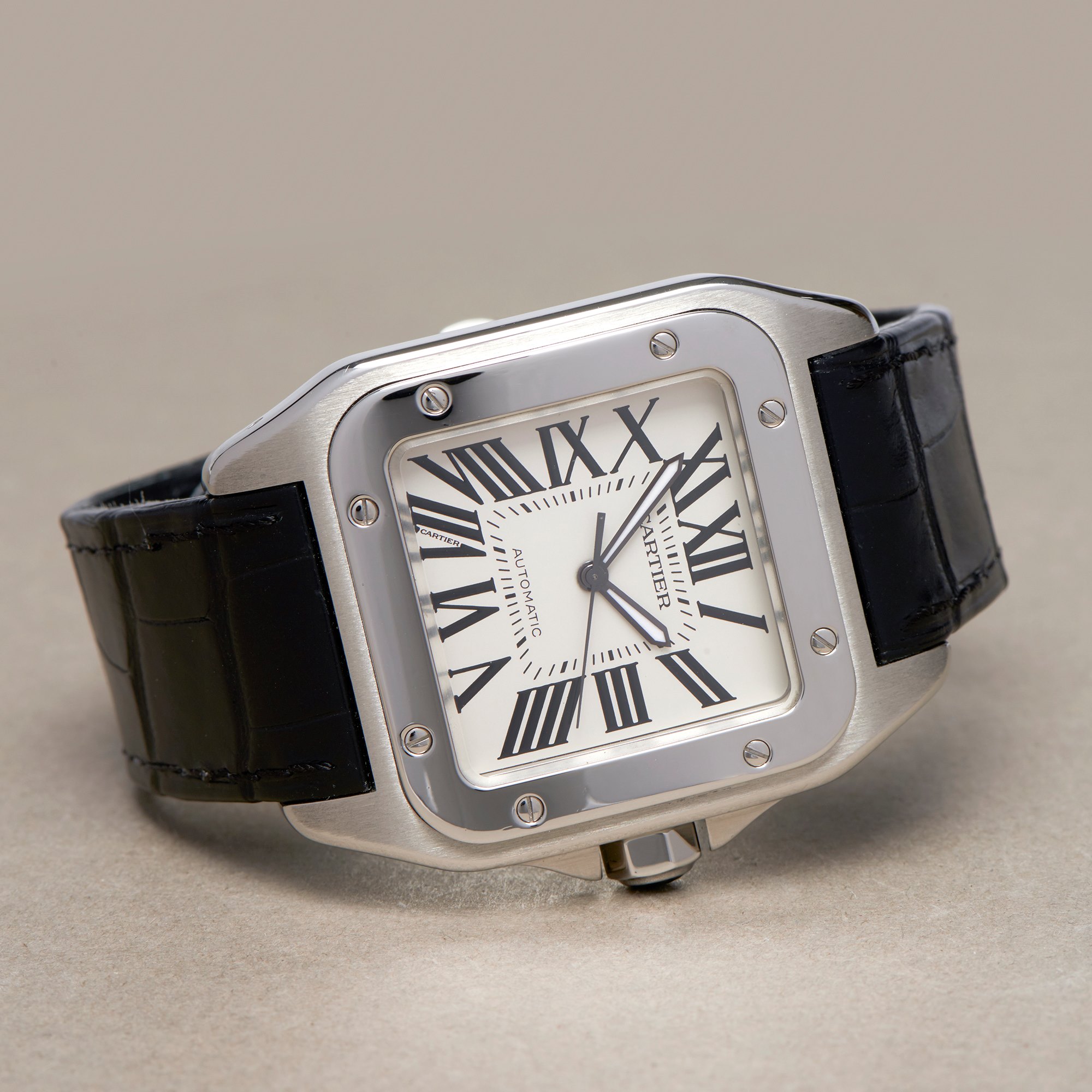 Cartier Santos 100 2656 or W20073X8 Men Stainless Steel Watch - Image 6 of 10