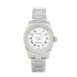 Rolex Oyster Perpetual 26 176234 Ladies Stainless Steel Diamond Watch