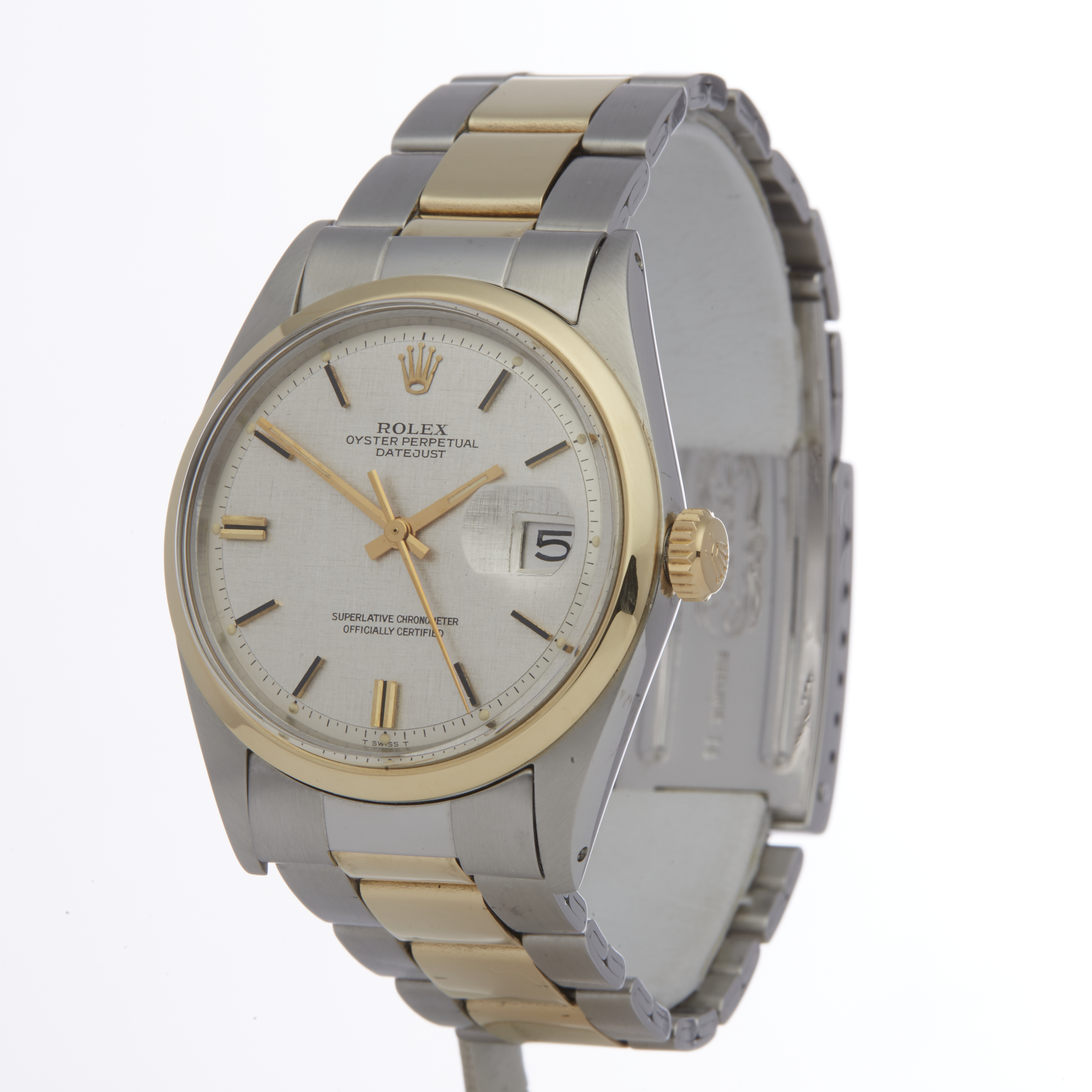 Rolex Datejust 36 1600 Men Yellow Gold & Stainless Steel Watch - Image 6 of 6