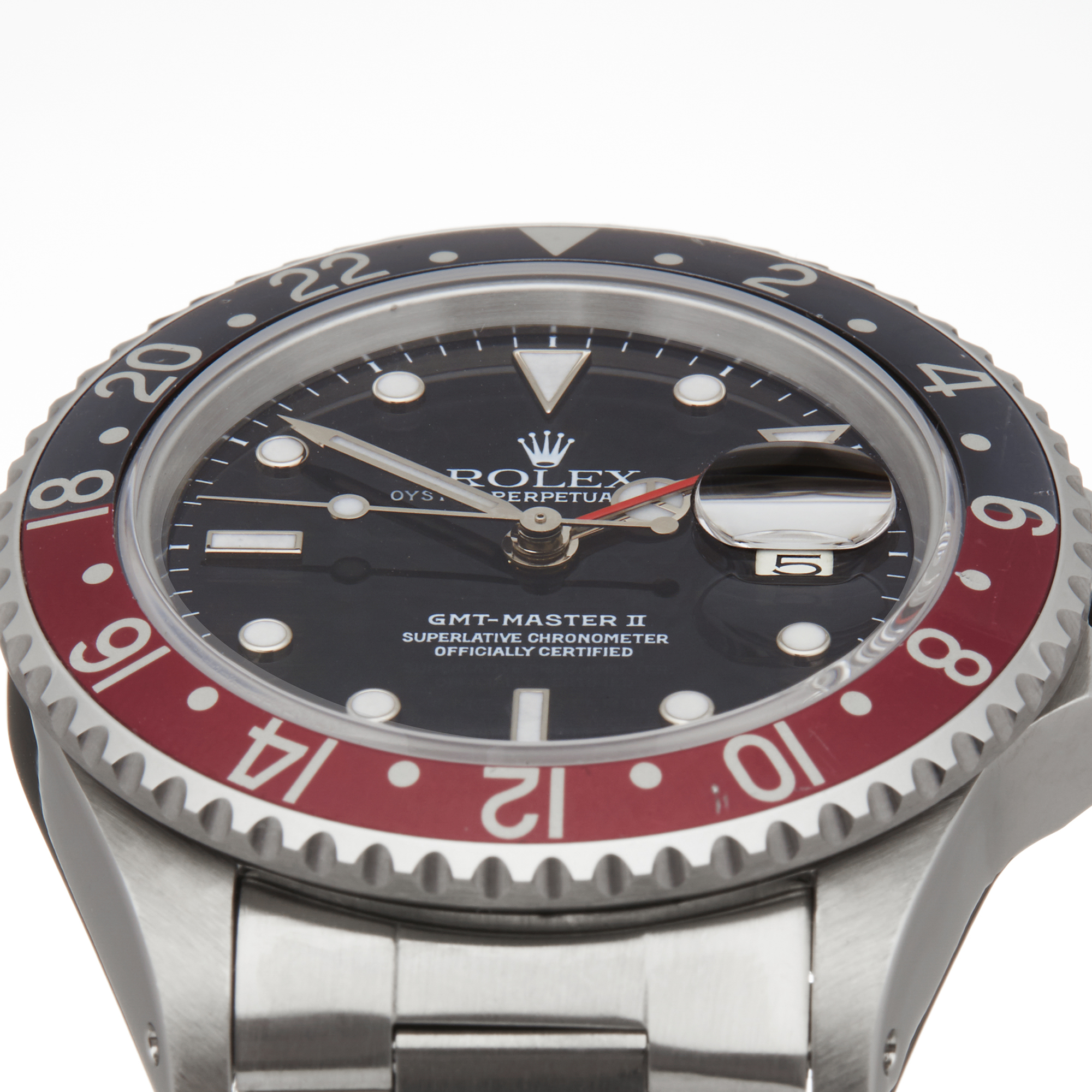 Rolex GMT-Master II 16760 Men Stainless Steel Fat Lady Coke Watch - Image 11 of 12