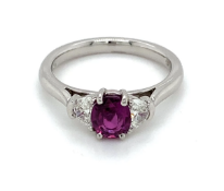 Ruby & Diamond Engagement Ring