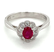 Ruby & Diamond Engagement Ring