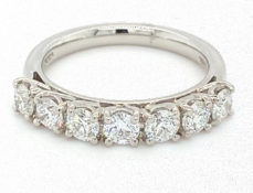 7 Stone Diamond Eternity Ring, Platinum
