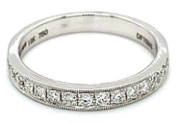 Diamond Eternity Ring Set In 18K White Gold