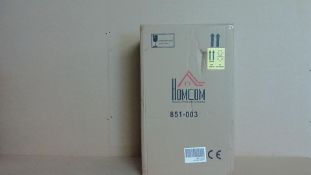 Homcom 68ltr Automatic Sensor Lid Silver Steel Bin - Customer Returns