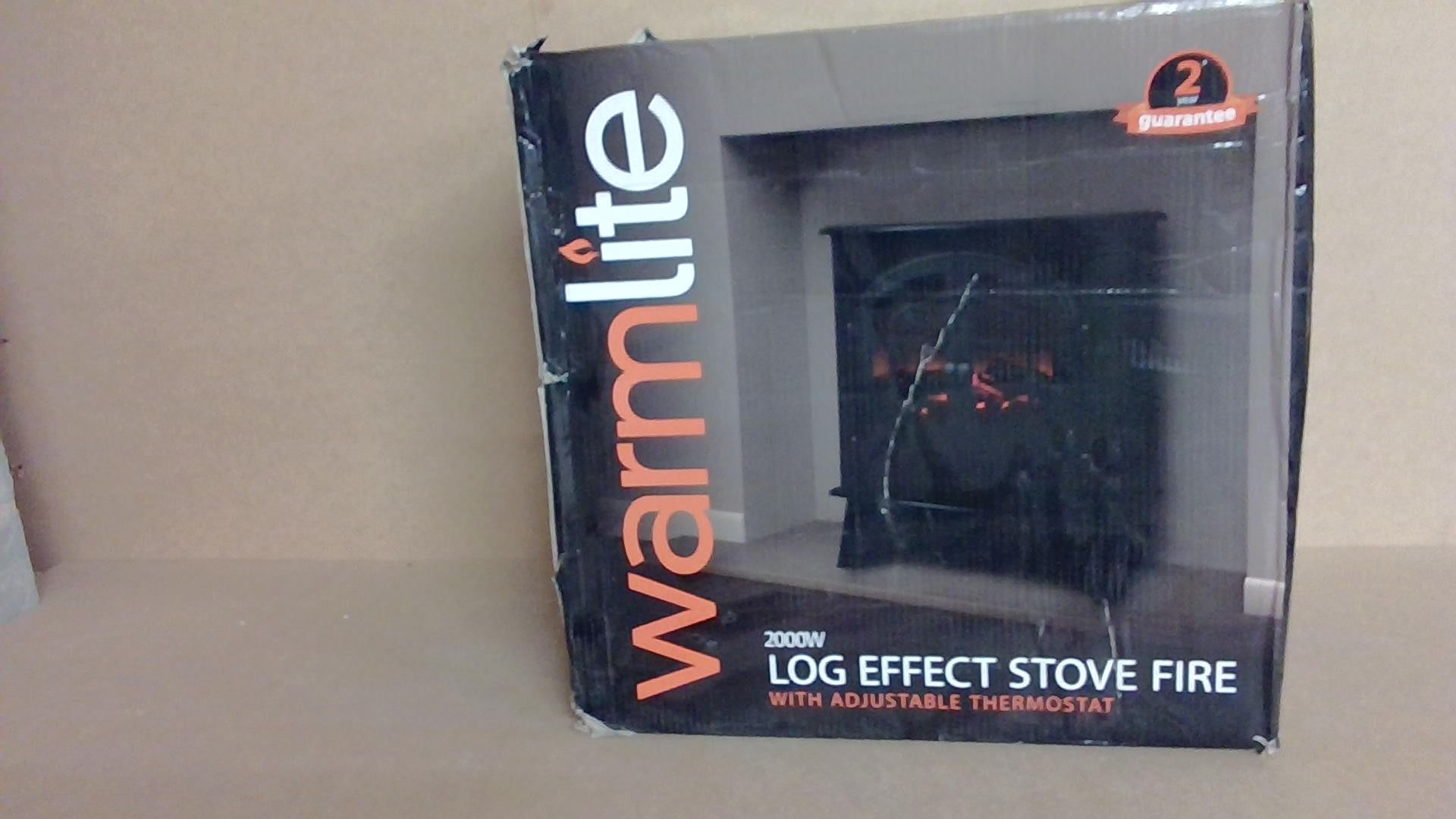 Warmlite 2000w Log Effect Stove Fire Customer Returns