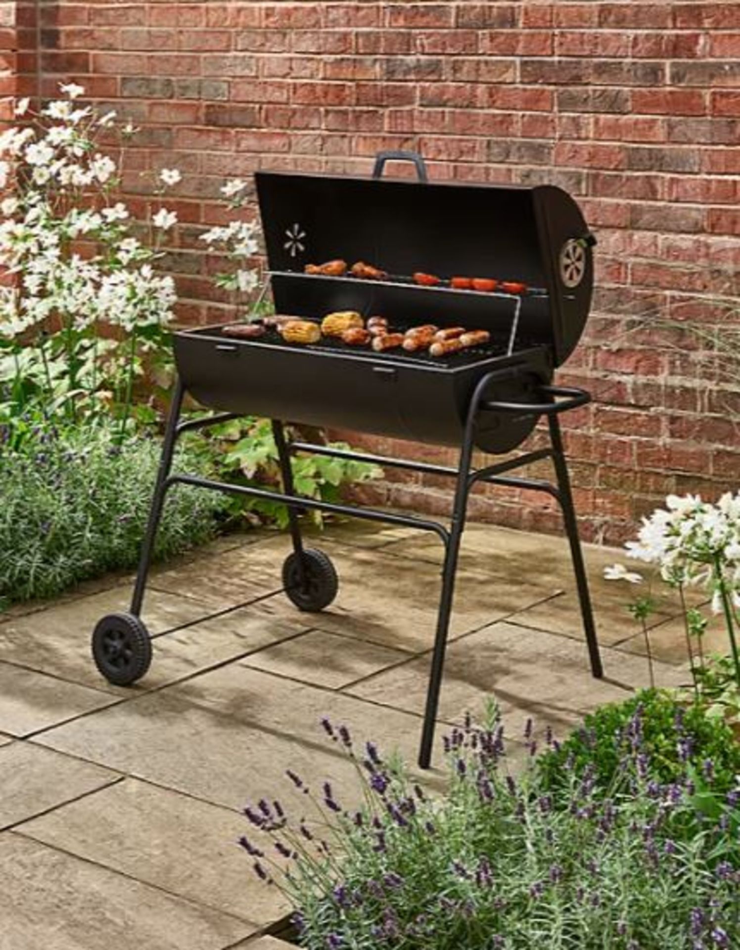 (R5P) 1x Expert Grill 75cm Barrell BBQ.