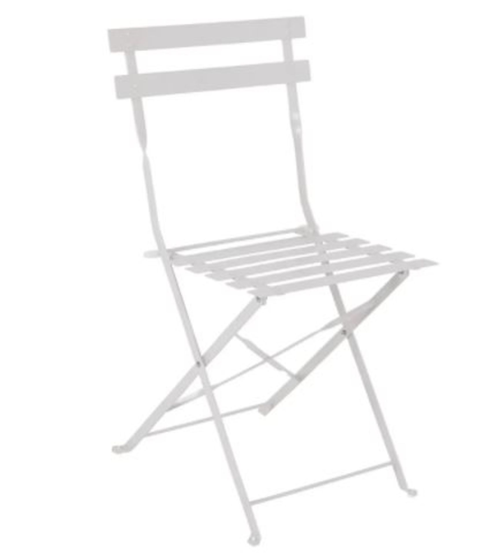 (R8A) 1x Lazio Bistro Set Grey RRP £85. Powder Coated steel Frame. Foldable Units For Easy Storage - Image 3 of 9