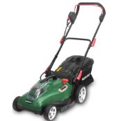 (R4H) 3x Mixed Lawnmowers. 1x Qualcast 38cm 36V (No Battery Or Grass Box). 1x Sovereign 18V Cordles