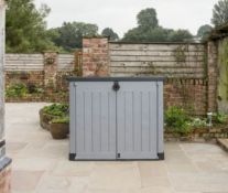 1x Keter Store It Out Ace RRP £160. 1200L Grey And Graphite (L145.5x W82 x H123cm)