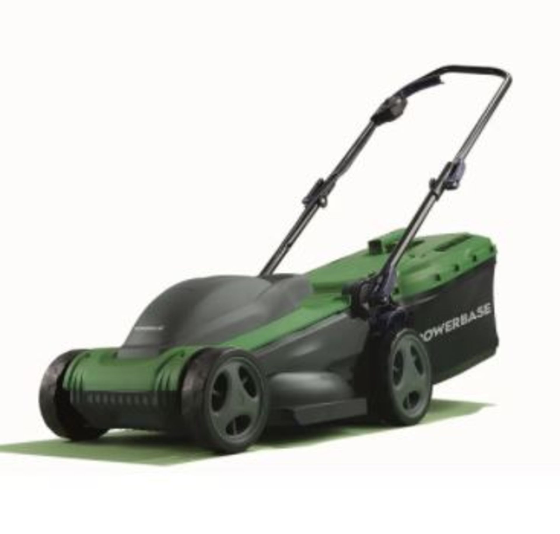 (R4E) 3 Items. 1x Powerbase 34cm 1400W Rotary Lawn Mower. 1x Qualcast 1400W Rotary Lawn Mower. 1x P