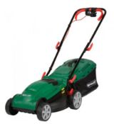 (R5F) 2x Qualcast Items. 1x QE34 34cm 1400W Electric Rotary Lawn Mower. 1x 32cm 400W Electric Cylin