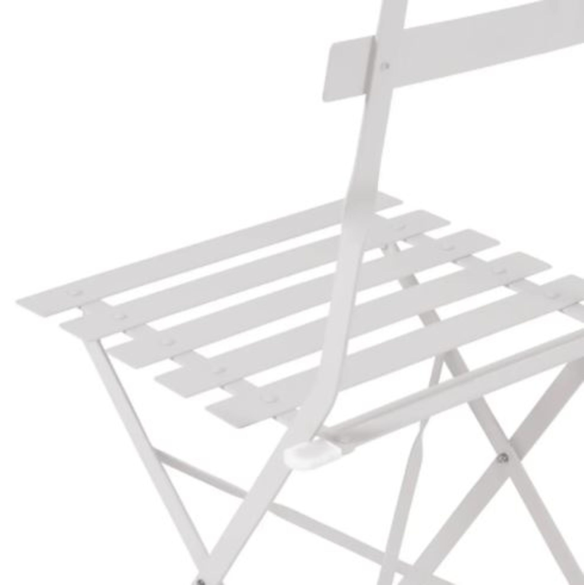 (R8A) 1x Lazio Bistro Set Grey RRP £85. Powder Coated steel Frame. Foldable Units For Easy Storage - Image 7 of 9