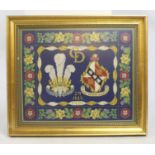 Tapestry Commemorating the Marriage of Charles & Diana 1981 Framed