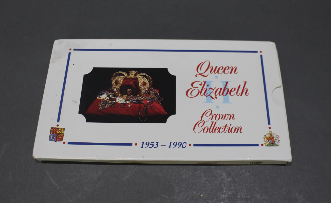 Queen Elizabeth 1953-1990 Crown Coin Collection