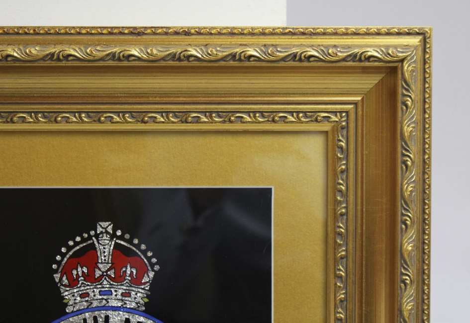 Foil Artwork Grenadier Guards Set in Gilt Frame - Image 3 of 4